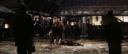 Mikijirô Hira, Shintarô Katsu, Akitake Kôno, and Kichijirô Ueda in Adventures of Zatoichi (1964)