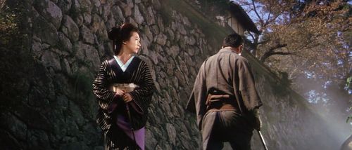 Shintarô Katsu and Hizuru Takachiho in Fight, Zatoichi, Fight (1964)