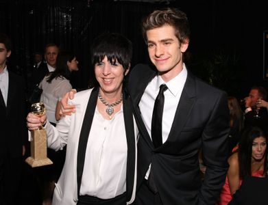 Diane Warren and Andrew Garfield