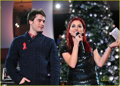 Paul McGill and Ariana Grande, Christmas 2009