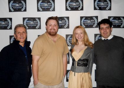 Director Eric Norcross with actors Gerard Adimando, Samantha Rivers Cole & Bill Woods at the screening of LIPSTICK LIES 