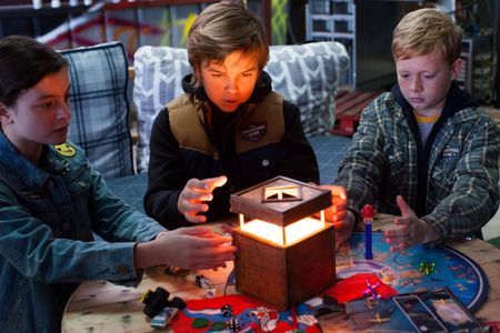 Jakob Davies, Dalila Bela, and Sam Ashe Arnold in Adventure Club (2017)