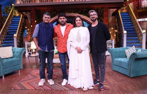 Neena Gupta, Gajraj Rao, Amit Ravindernath Sharma, and Kapil Sharma in The Kapil Sharma Show: The Star Cast of Badhaai H