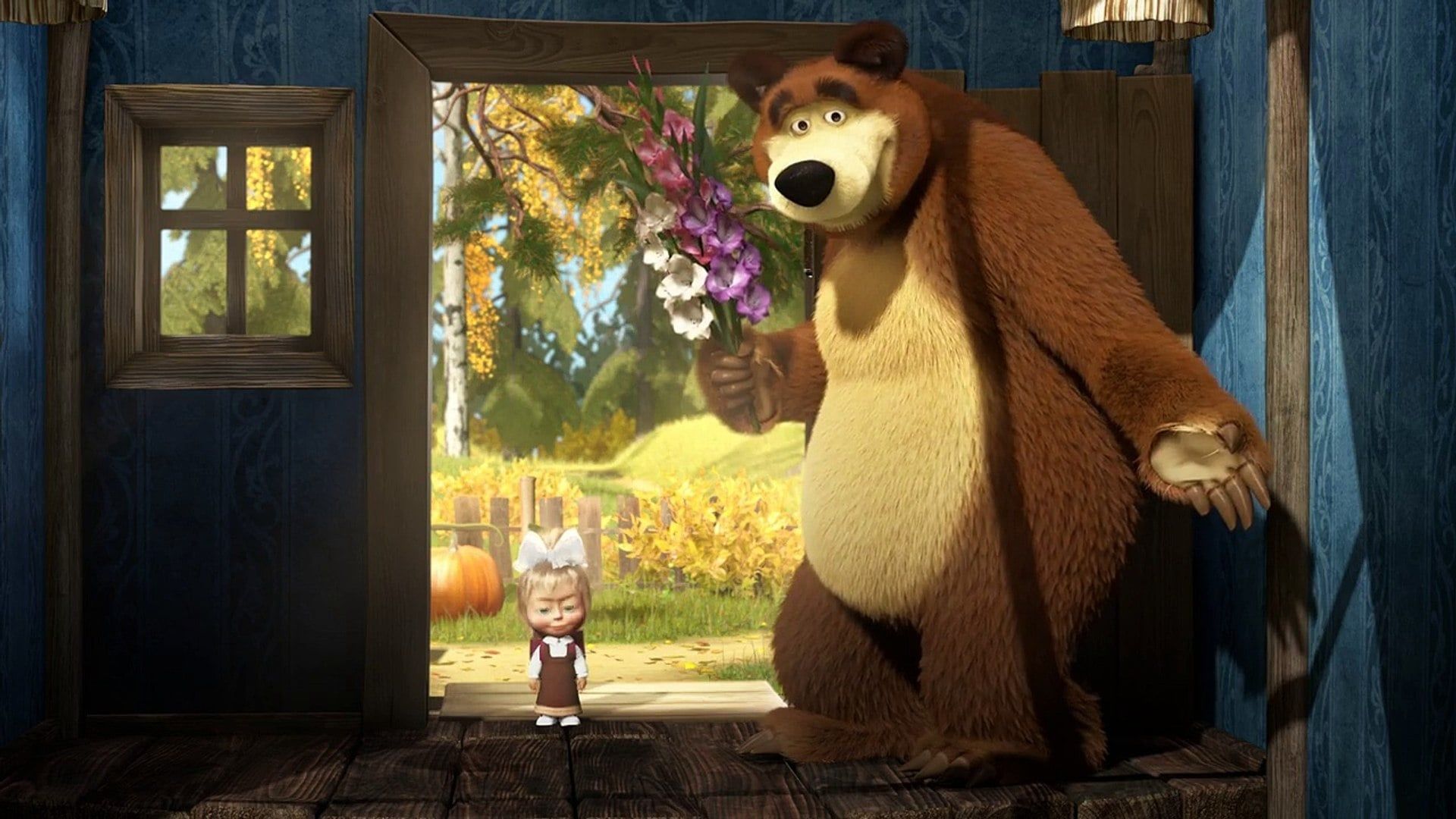 Masha and the Bear background