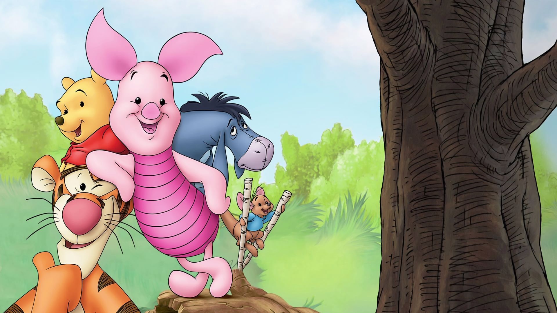 Piglet's Big Movie background