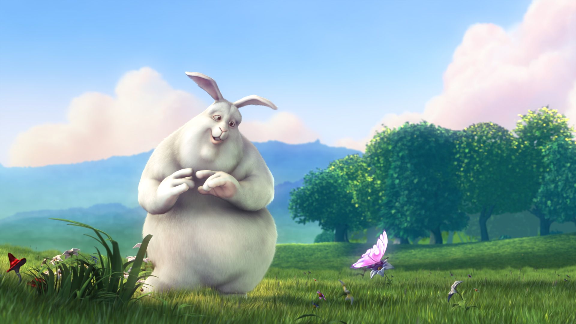 Big Buck Bunny background