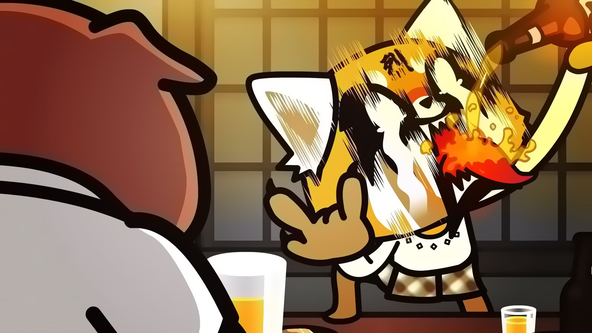 Aggretsuko background