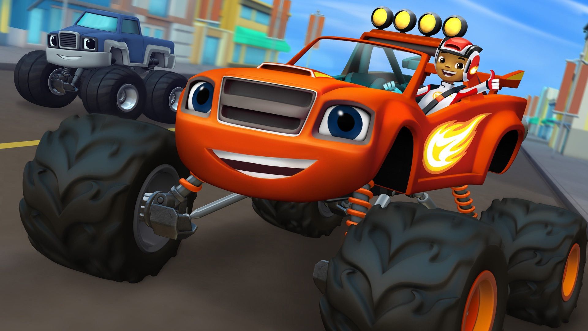 Blaze and the Monster Machines background