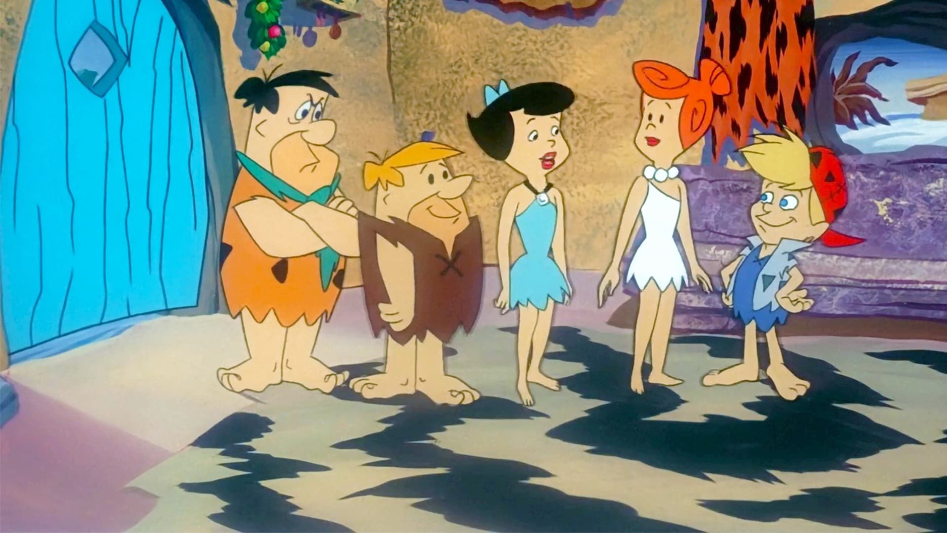 A Flintstone Family Christmas background