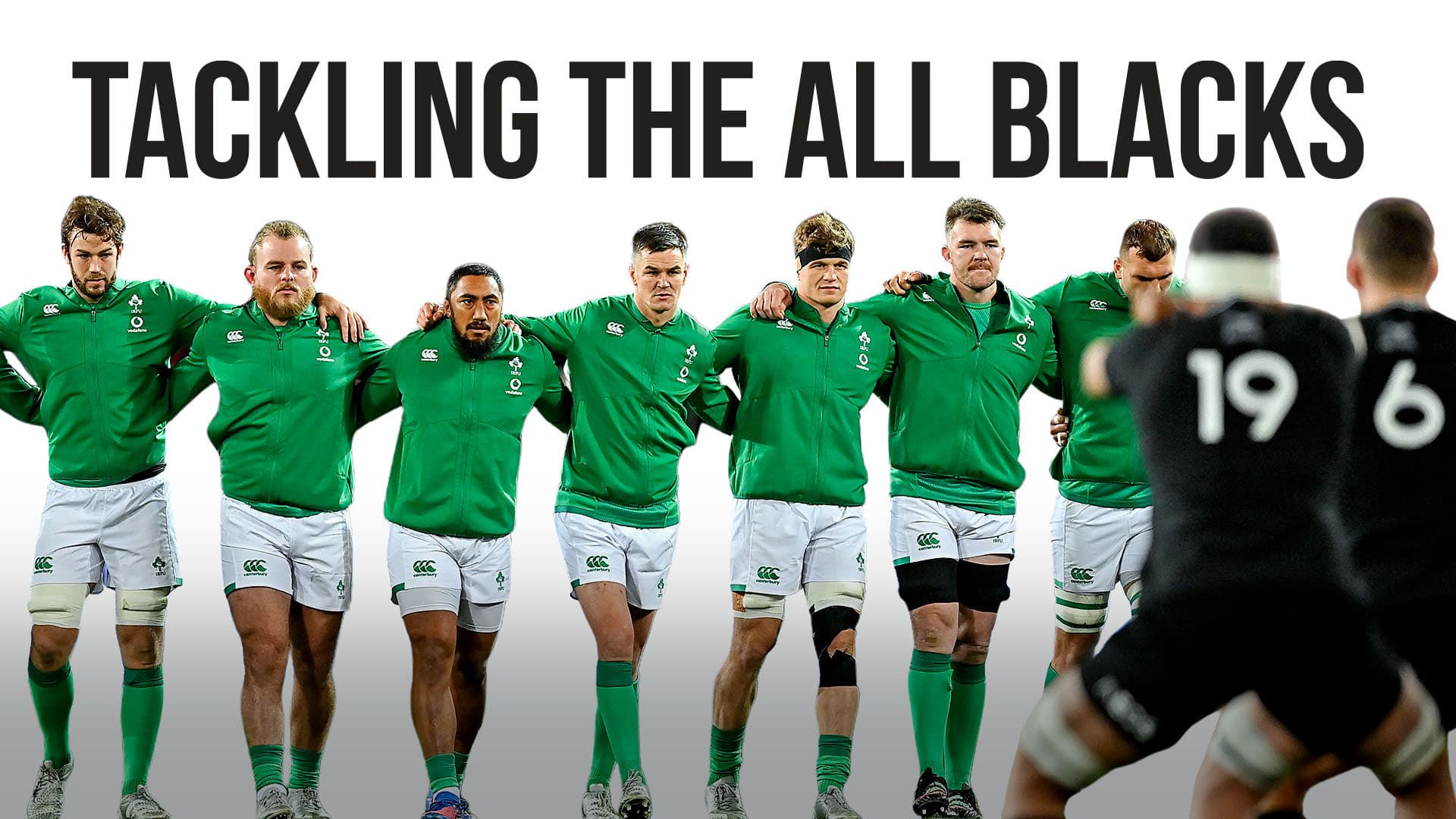 Tackling the All Blacks background