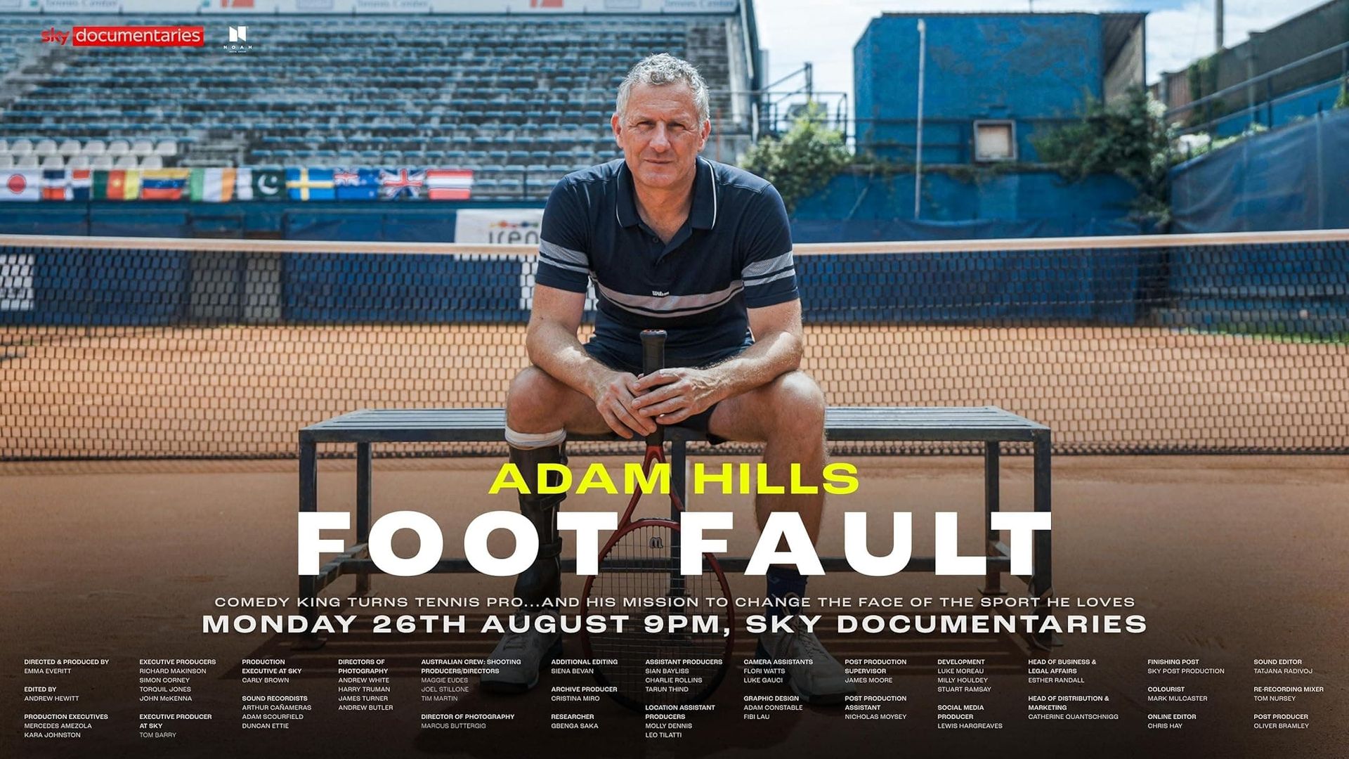 Adam Hills: Foot Fault background