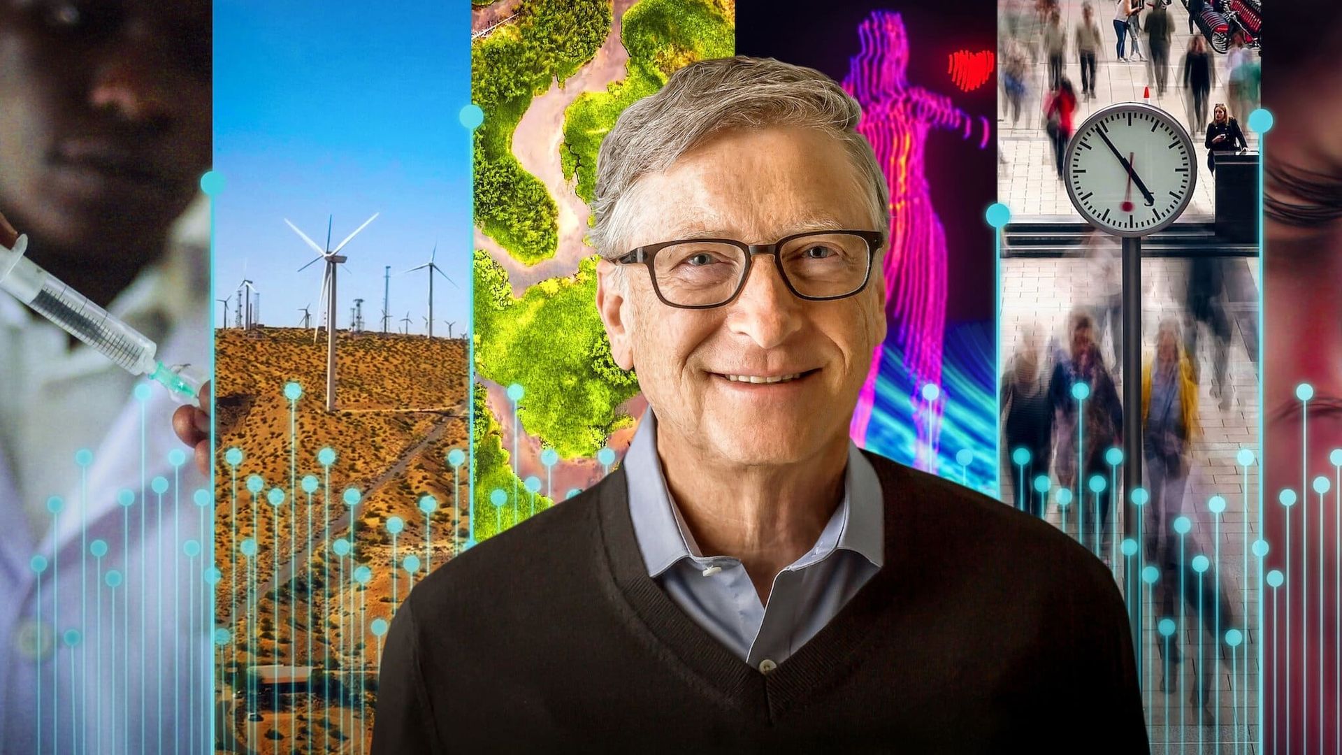 What's Next: The Future with Bill Gates background